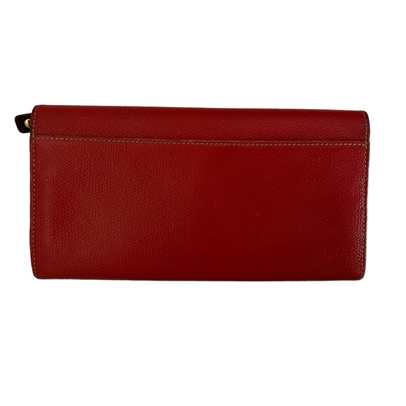 LOEWE Red Leather Bifold Wallet - Picture 2 of 11